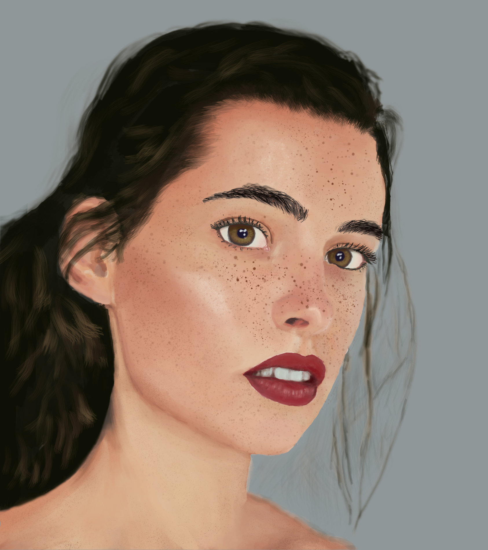 art, portrate, digital art, artist, practice, woman, model, exercise, jonathan sutton