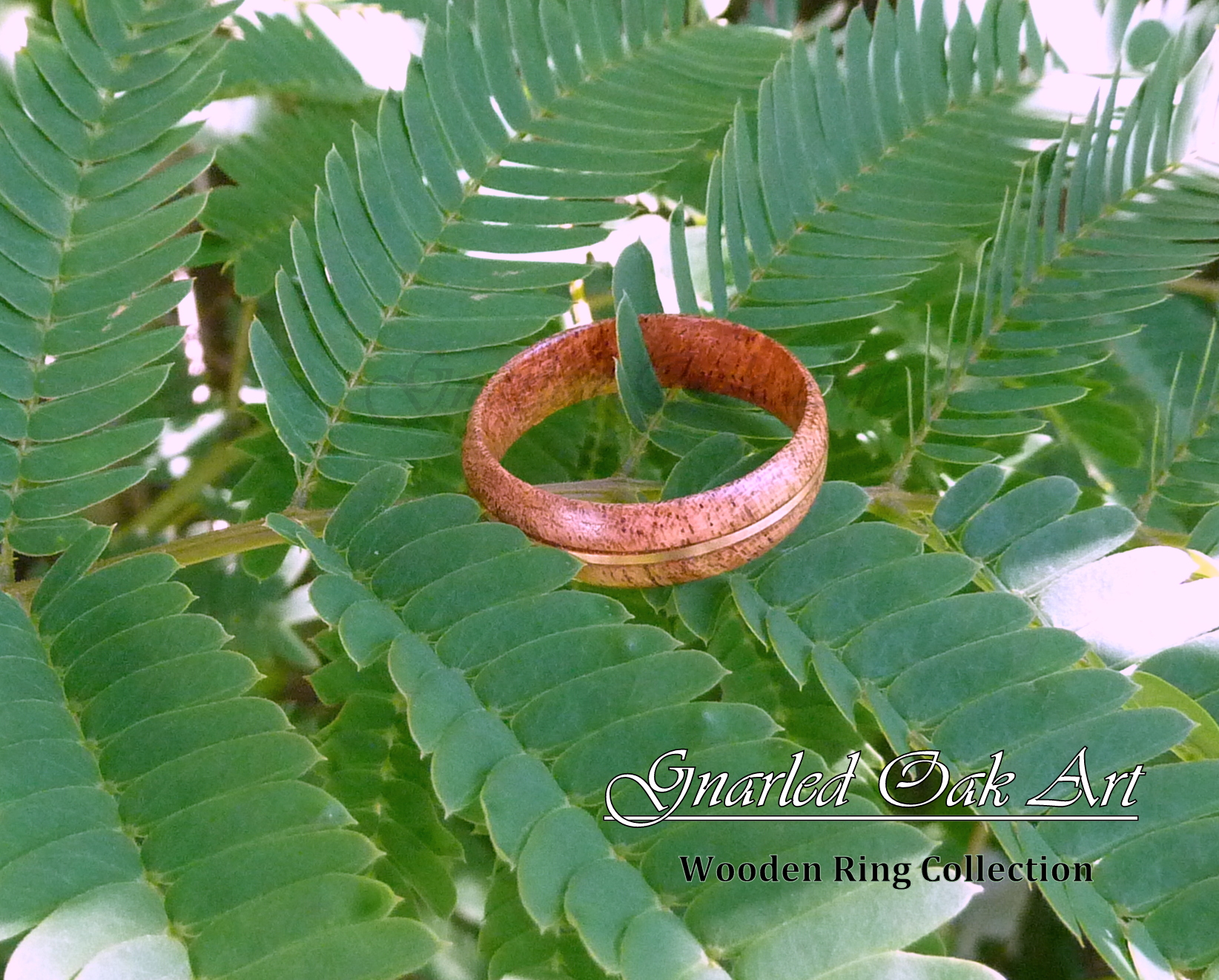 gnarled oak art, gnarled oak, ring, wedding, men's ring, jewelry, wood, mesquite, brass